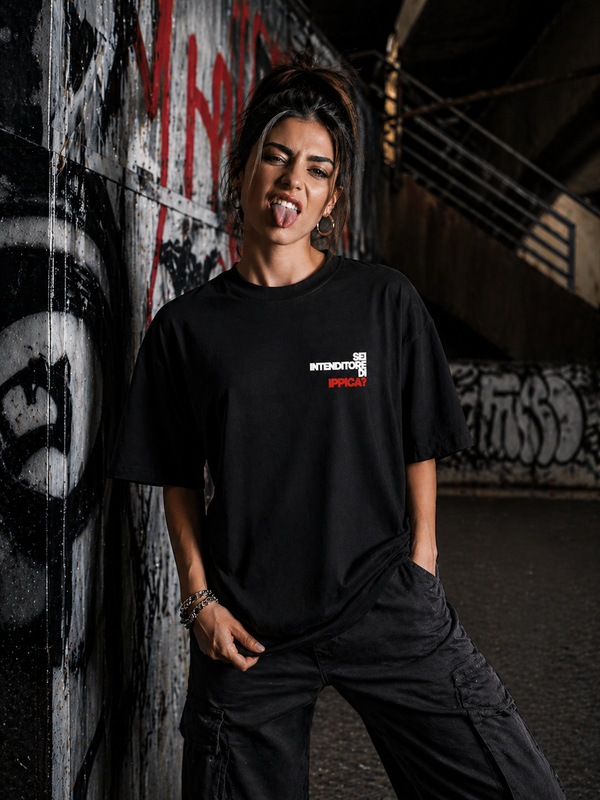 SEI INTENDITORE DI IPPICA? - pocket size | Boxy Tee Oversize