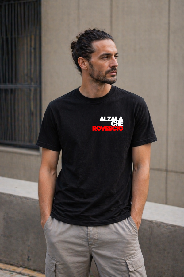 ALZALA CHE ROVESCIO - pocket size | Boxy Tee Oversize