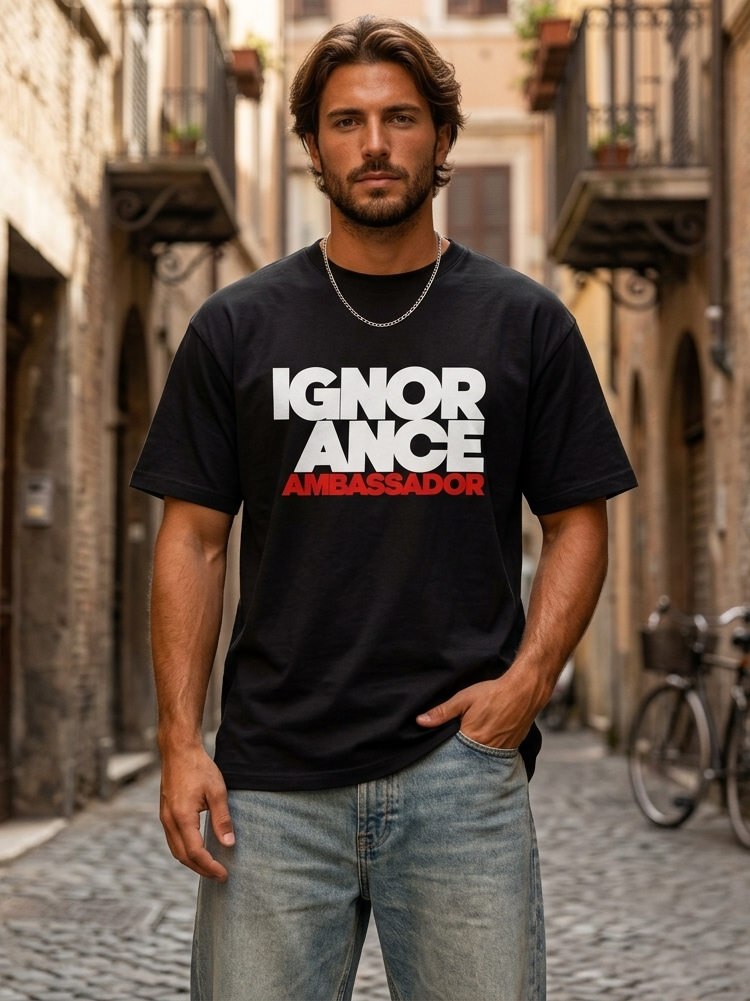 IGNORANCE AMBASSADOR | Boxy tee oversize