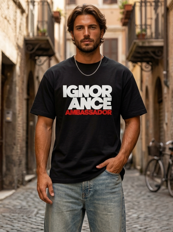IGNORANCE AMBASSADOR | Boxy tee oversize