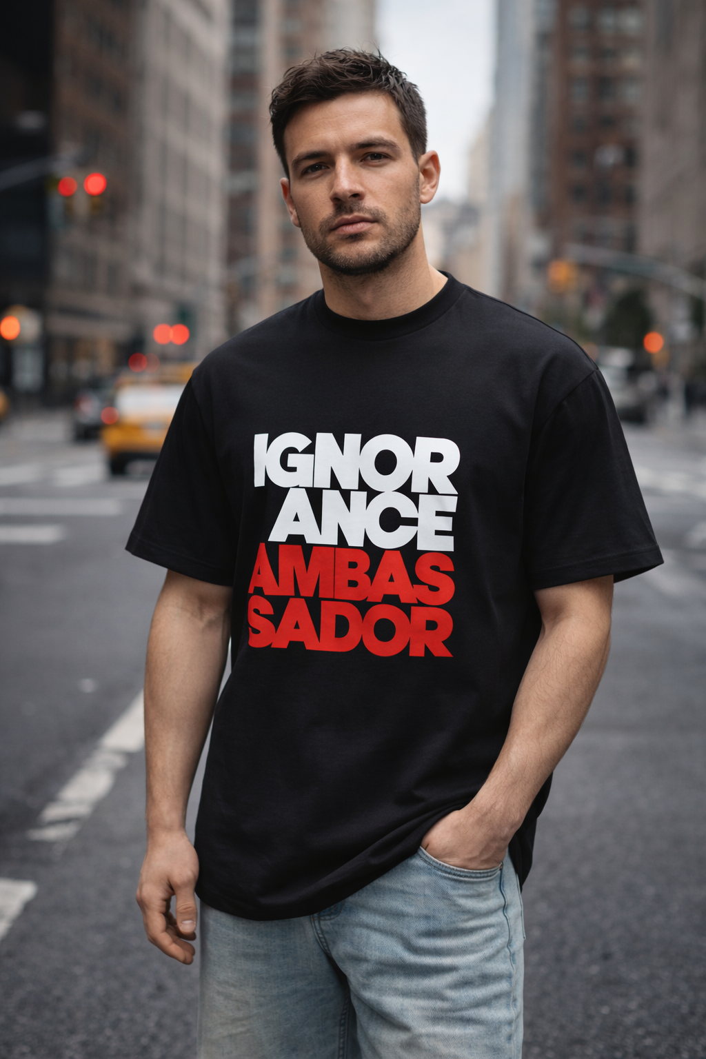 IGNORANCE AMBASSADOR | Boxy Tee Oversize